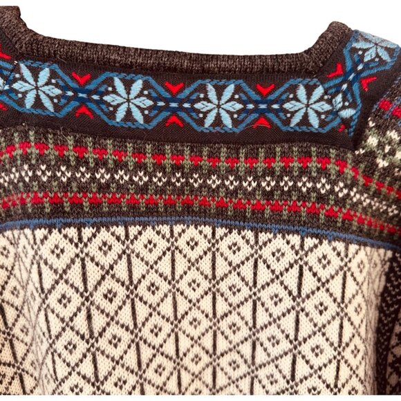VTG SKJAEVELAND of Norway Size X Large Telemark Style Pure Wool Nordic Sweater - Picture 5 of 11